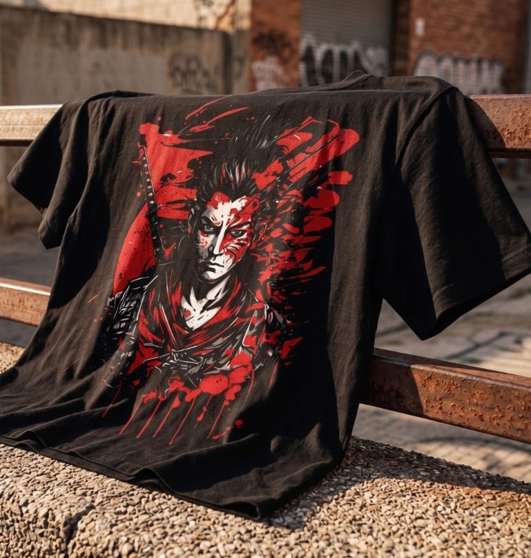 Samurai Graphic Oversized T-Shirt 1