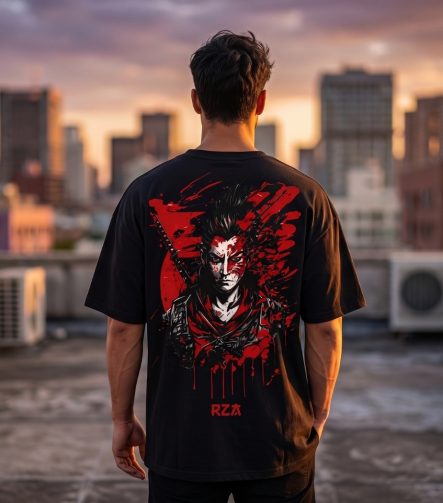 Samurai Graphic Oversized T-Shirt