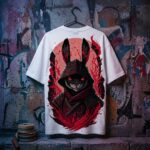 Crimson Soul Ronin Mystical Rabbit Warrior T-Shirt 3
