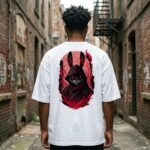 Crimson Soul Ronin Mystical Rabbit Warrior T-Shirt 3