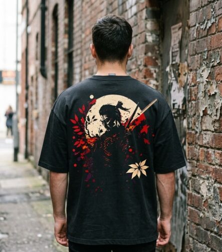 Ronin Crimson Wreath Oversized T-Shirt