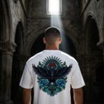 The Dark Raven & Teal Roses