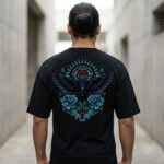 The Dark Raven & Teal Roses