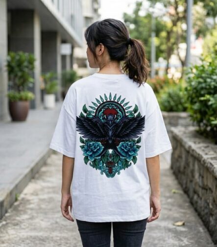The Dark Raven & Teal Roses