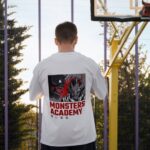 Monsters Academy Oversized Graphic T-Shirt (Back)